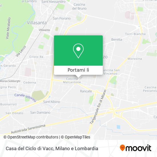 Mappa Casa del Ciclo di Vacc