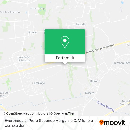 Mappa Everpneus di Piero Secondo Vergani e C