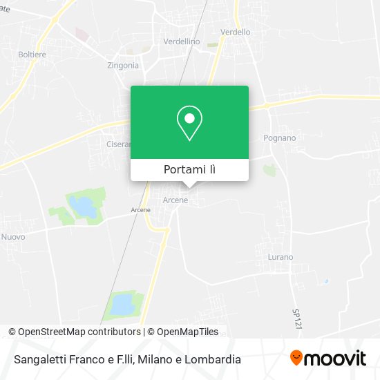 Mappa Sangaletti Franco e F.lli