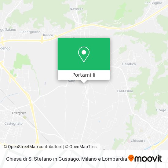 Mappa Chiesa di S. Stefano in Gussago