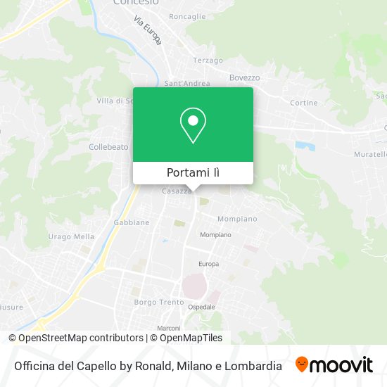 Mappa Officina del Capello by Ronald