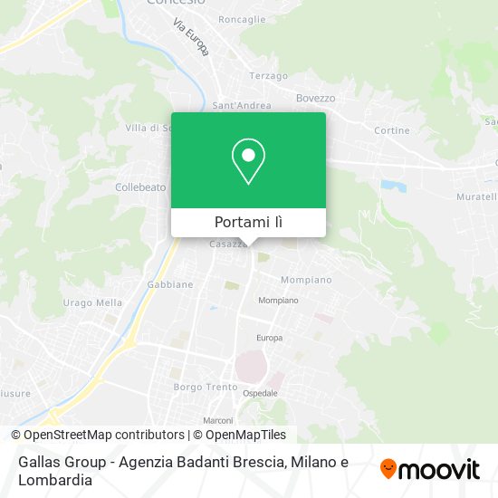 Mappa Gallas Group - Agenzia Badanti Brescia