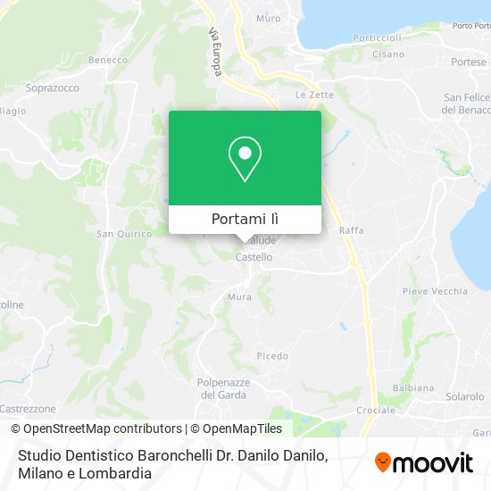 Mappa Studio Dentistico Baronchelli Dr. Danilo Danilo