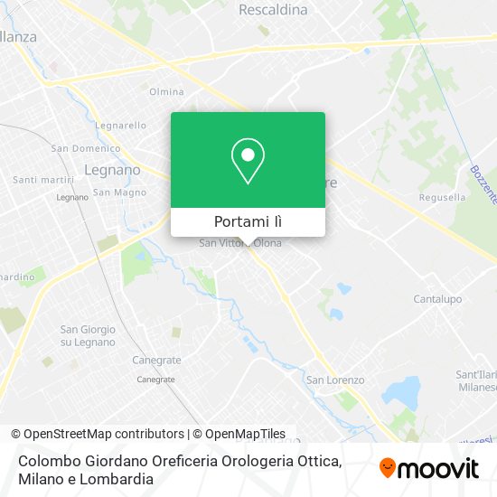 Mappa Colombo Giordano Oreficeria Orologeria Ottica