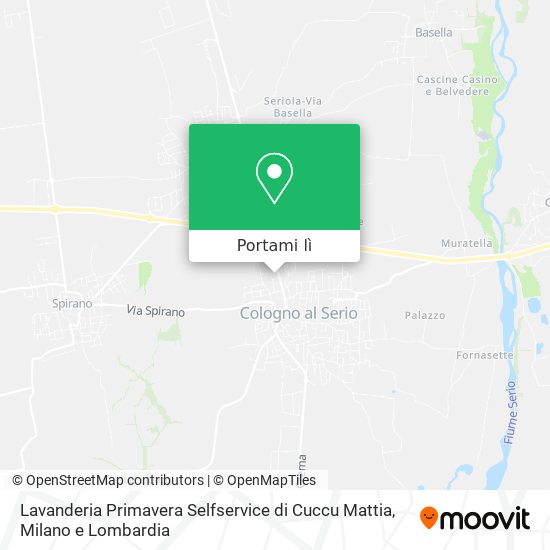 Mappa Lavanderia Primavera Selfservice di Cuccu Mattia
