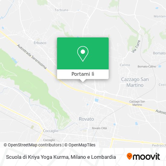 Mappa Scuola di Kriya Yoga Kurma