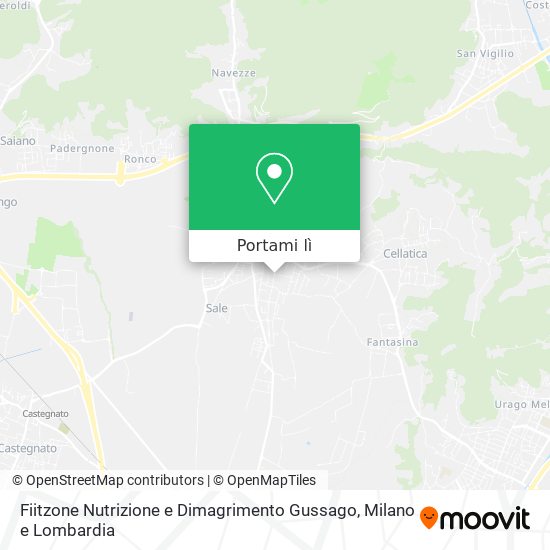 Mappa Fiitzone Nutrizione e Dimagrimento Gussago
