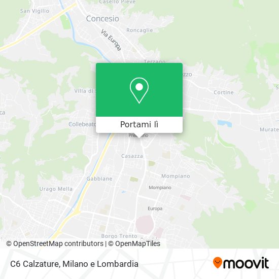 Mappa C6 Calzature
