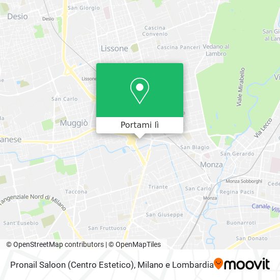 Mappa Pronail Saloon (Centro Estetico)