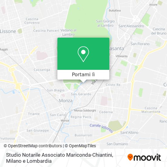 Mappa Studio Notarile Associato Mariconda-Chiantini