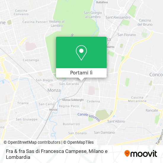 Mappa Fra & fra Sas di Francesca Campese