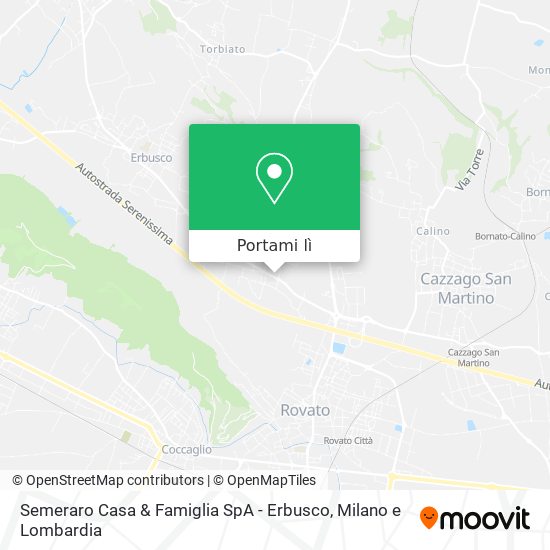 Mappa Semeraro Casa & Famiglia SpA - Erbusco