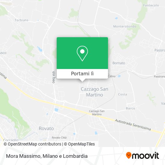 Mappa Mora Massimo