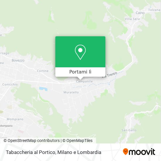 Mappa Tabaccheria al Portico