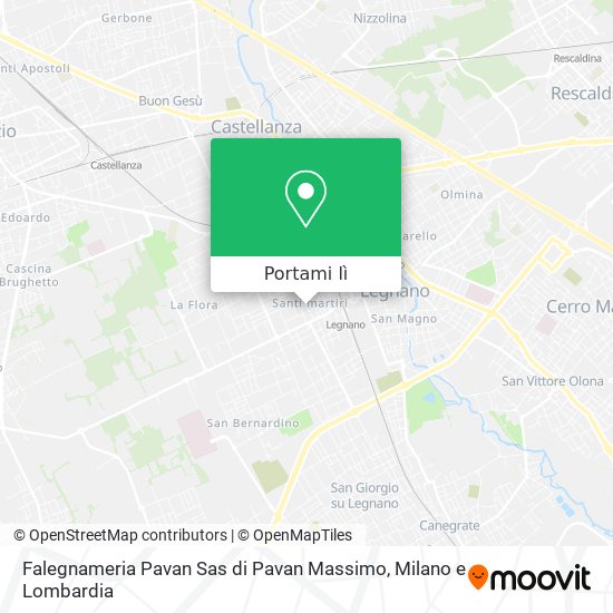 Mappa Falegnameria Pavan Sas di Pavan Massimo