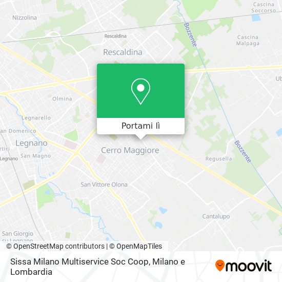 Mappa Sissa Milano Multiservice Soc Coop