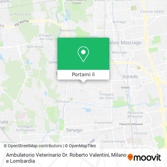 Mappa Ambulatorio Veterinario Dr. Roberto Valentini