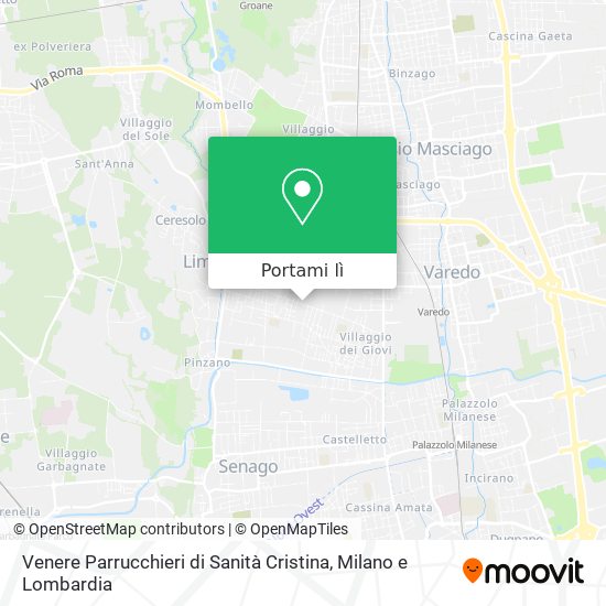 Mappa Venere Parrucchieri di Sanità Cristina