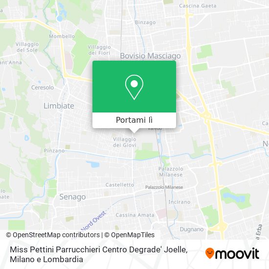 Mappa Miss Pettini Parrucchieri Centro Degrade' Joelle