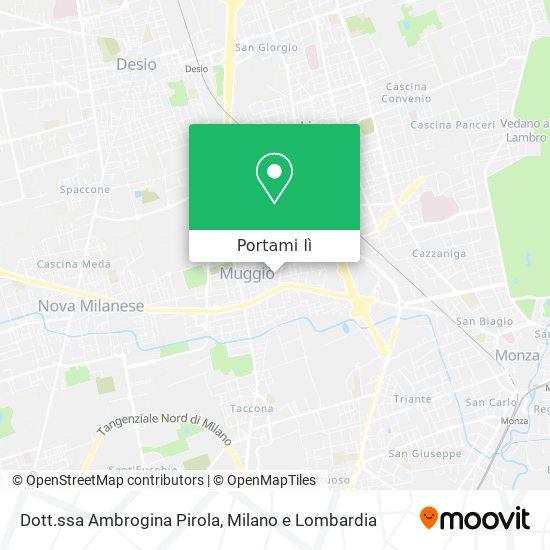 Mappa Dott.ssa Ambrogina Pirola