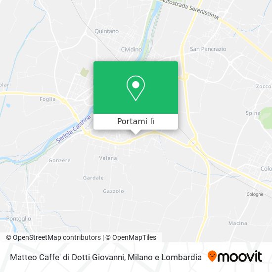 Mappa Matteo Caffe' di Dotti Giovanni