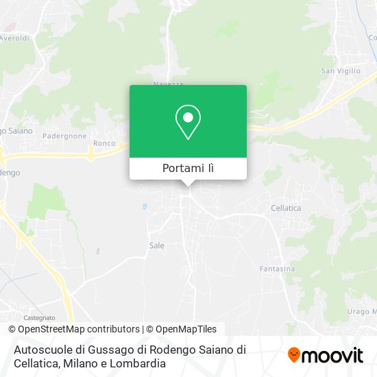 Mappa Autoscuole di Gussago di Rodengo Saiano di Cellatica