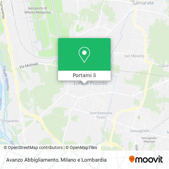 Mappa Avanzo Abbigliamento