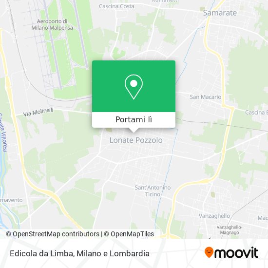 Mappa Edicola da Limba