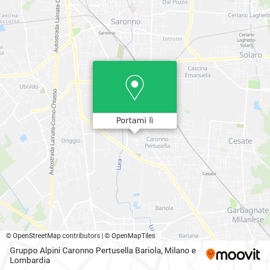 Mappa Gruppo Alpini Caronno Pertusella Bariola