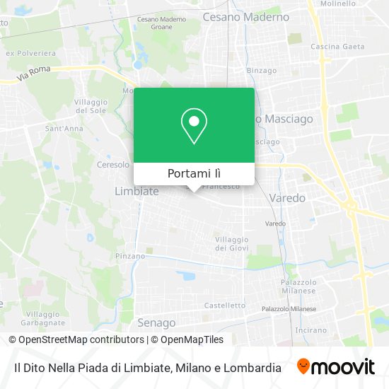 Mappa Il Dito Nella Piada di Limbiate