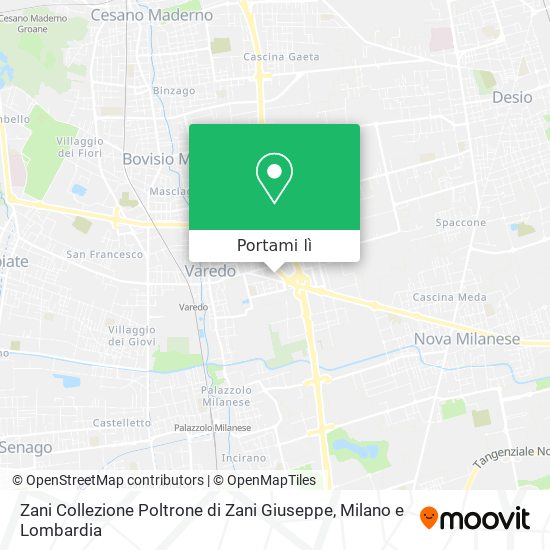 Mappa Zani Collezione Poltrone di Zani Giuseppe