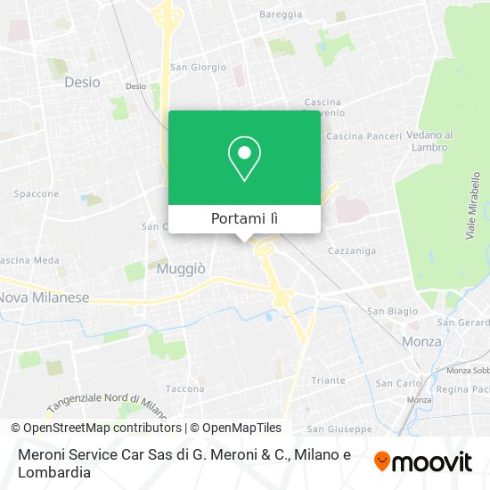 Mappa Meroni Service Car Sas di G. Meroni & C.