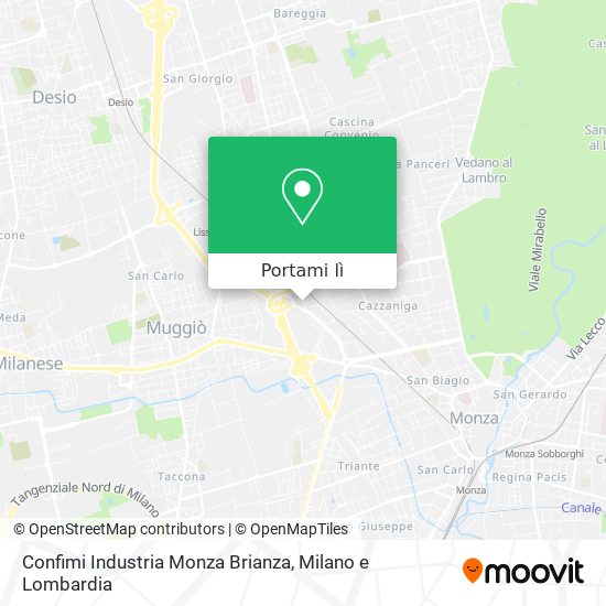 Mappa Confimi Industria Monza Brianza
