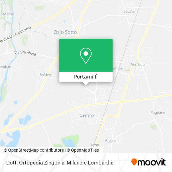 Mappa Dott. Ortopedia Zingonia