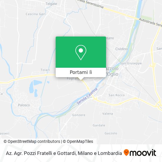 Mappa Az. Agr. Pozzi Fratelli e Gottardi