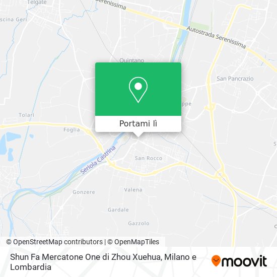 Mappa Shun Fa Mercatone One di Zhou Xuehua