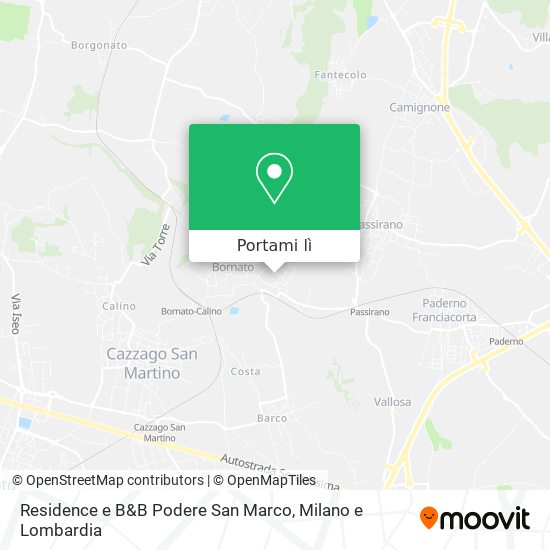 Mappa Residence e B&B Podere San Marco