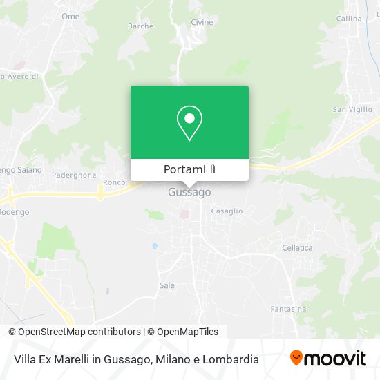 Mappa Villa Ex Marelli in Gussago