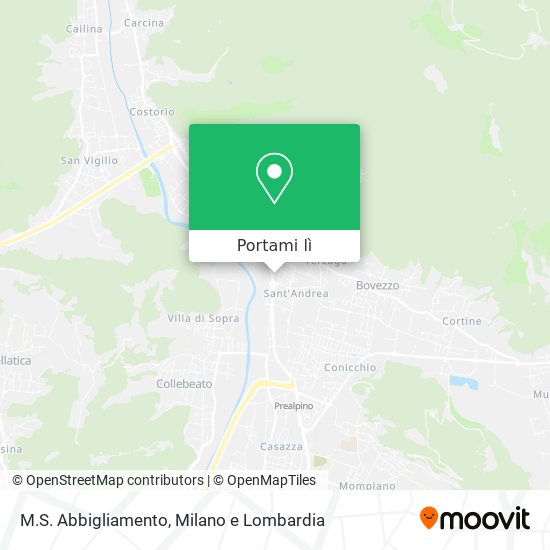 Mappa M.S. Abbigliamento