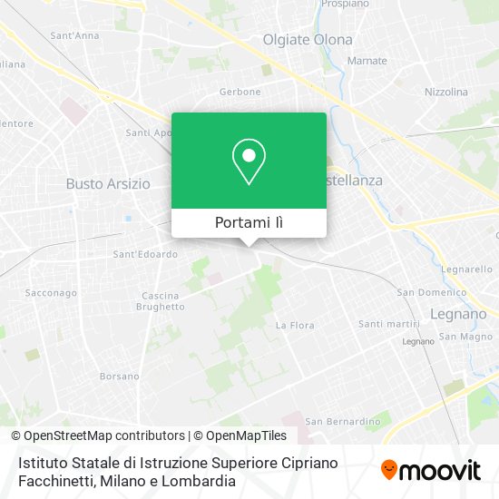 Mappa Istituto Statale di Istruzione Superiore Cipriano Facchinetti