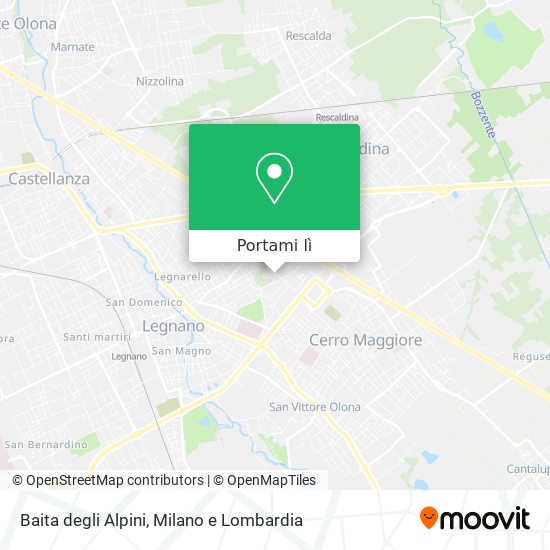 Mappa Baita degli Alpini