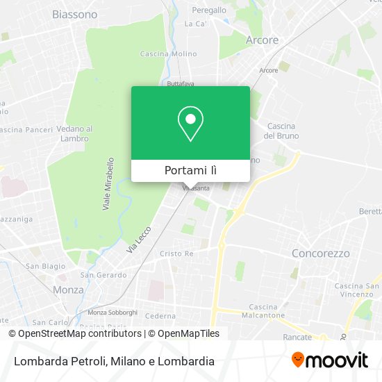 Mappa Lombarda Petroli
