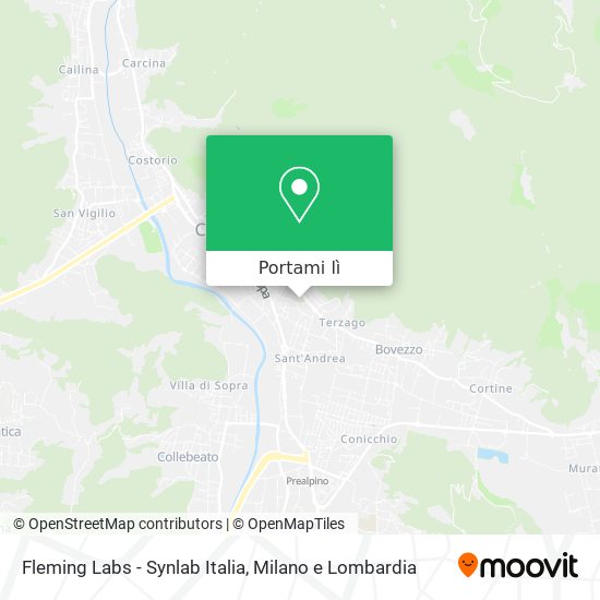 Mappa Fleming Labs - Synlab Italia