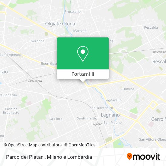 Mappa Parco dei Platani