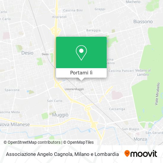 Mappa Associazione Angelo Cagnola