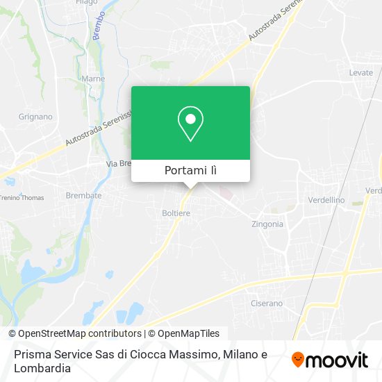 Mappa Prisma Service Sas di Ciocca Massimo