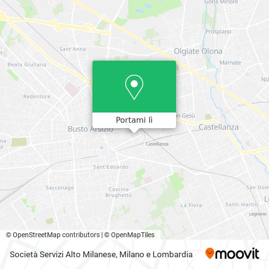 Mappa Società Servizi Alto Milanese
