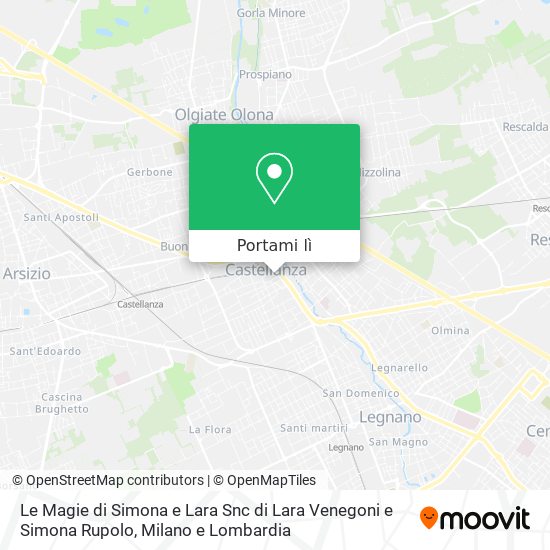 Mappa Le Magie di Simona e Lara Snc di Lara Venegoni e Simona Rupolo