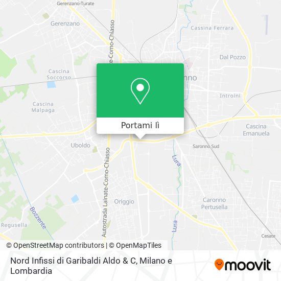 Mappa Nord Infissi di Garibaldi Aldo & C
