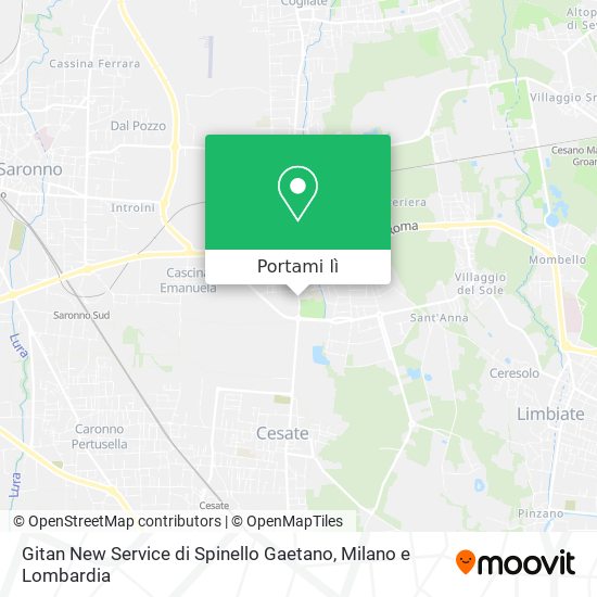 Mappa Gitan New Service di Spinello Gaetano